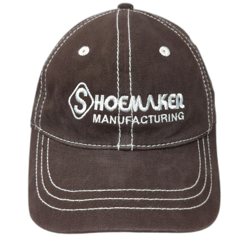District Baseball Cap Brown One Size Shoemaker Manufacturing Slideback Hat